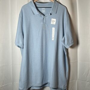 Sonoma Polo Shirt Mens 3XL Tall Blue Golf Outdoor Casual Rugby Short Sleeve NEW